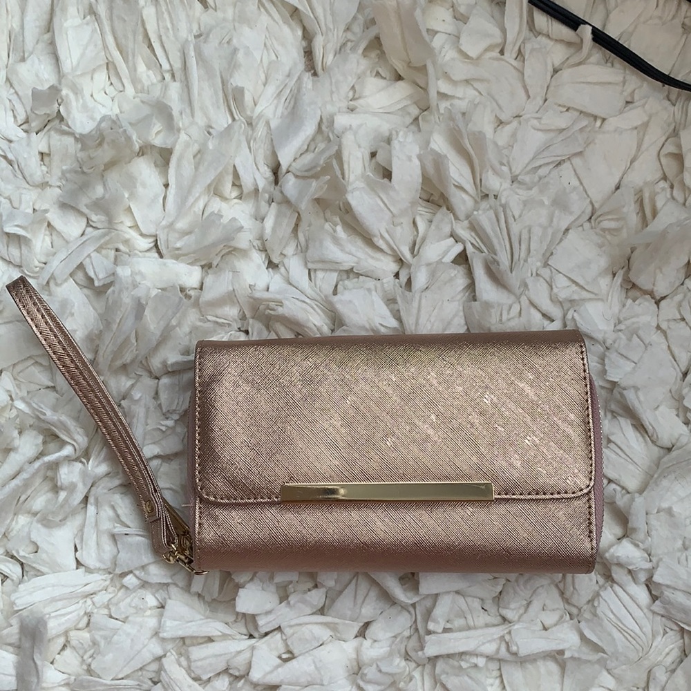 Rose gold Wristlet